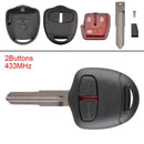 2 Buttons Remote Key Fob with ID46 Chip Fit for MITSUBISHI Triton Pajero 08-12 - Tavice