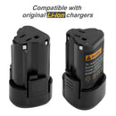 2 Pack 12V 3.5Ah Battery For Worx WA3503 WA3504 WA3505 WA3509 WX125 Cordless Power Tool - Battery Mate