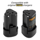 2 Pack 12V 3.5Ah Battery For Worx WA3503 WA3504 WA3505 WA3509 WX125 Cordless Power Tool - Tavice
