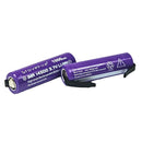 [2 Pack] 14500 1000mAh AA - Size 3.7V Li - ion Rechargeable Batteries with Solder Tabs | High - Performance Cells for Hair Clippers & Beard Shavers (Copy) (Copy) - Tavice