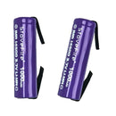 [2 Pack] 14500 1000mAh AA - Size 3.7V Li - ion Rechargeable Batteries with Solder Tabs | High - Performance Cells for Hair Clippers & Beard Shavers (Copy) (Copy) - Battery Mate