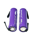 [2 Pack] 14500 1000mAh AA - Size 3.7V Li - ion Rechargeable Batteries with Solder Tabs | High - Performance Cells for Hair Clippers & Beard Shavers (Copy) (Copy) - Battery Mate