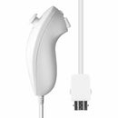 [2 Pack] 2in1 Built-in Motion Plus Remote Nunchuck Controller For Nintendo Wii - Battery Mate