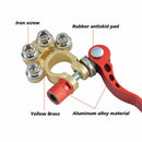 [2 Pack] 4-Way Positive Negative Battery Terminal Connectors Clamp Car Van Caravan 12V - Tavice