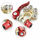 [2 Pack] 4-Way Positive Negative Battery Terminal Connectors Clamp Car Van Caravan 12V - Tavice
