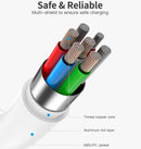 2 Pack Braided USB Type C to USB-C Cable Charge PD 60W Quick Charging Data Fast Charger - Tavice