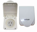 2 Pack Caravan, Motorhome, RV 10Amp or 15 Amp Power Outlet Socket - Tavice