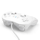 (2 Pack) Classic Pro Wired Controller For Wii White Gamepad Joypad - Tavice