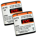 [2 Pack] CRP2 Lithium Photo Battery 1500mAh 6V CR - P2 - Tavice