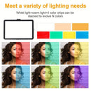 2-Pack Dimmable 5600K USB LED Video Light with Adjustable Tripod Stand - Tavice