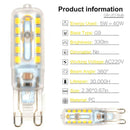 2 Pack | G9 LED Light Bulbs Non-Dimmable Warm White 3000K for Landscape Ceiling - Tavice