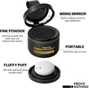 2 Pack] Hairline Powder Instantly Conceals Hair Loss – Root Touch Up Powder | Gray Hair Cover Up for Women & Men | Hair Fibers for Thinning Hair | Stain - Proof 48 Hours (Black) - Battery Mate
