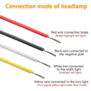 2 Pack | Halo Neon LED Tail Lights Trailer Truck Flowing Turn Signal Rear Stop Brake - Battery Mate