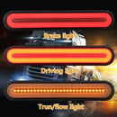 2 Pack | Halo Neon LED Tail Lights Trailer Truck Flowing Turn Signal Rear Stop Brake - Tavice