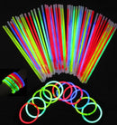 2 Pack Mixed Colour Glow Sticks Bracelets Party Glow In the Dark Glowsticks - Tavice