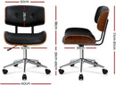 [2 Pack] Office Chair / Computer Gaming Chairs with Leather Fabric Seat Study Work Tilt - Tavice