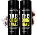 [2 PACK] PROVE NOTHING Hair Building Fibers 56g Hair Thickening Fibers for Thinning Hair Instantly Fills Bald Spots & Hair Loss Areas Natural Black, Long - Lasting Volume for Men & Women (Dark Brown) - Battery Mate