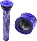 2 Pack Replacement Filter for Dyson V6 Vacuum Parts,Pre-Filters and HEPA Post-Filters Compatible with Dyson V6 Animal V6 Absolute Vacuum Cleaner,Replaces Part