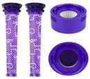 2 Pack Replacement Filter for Dyson V7 V8 Vacuum Parts,2pcs Pre-Filters and 2pcs HEPA Post-Filters Compatible with Dyson V7 V8 Animal and Absolute Vacuum Cleaner,Replaces Part