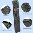 [2 Pack] RMF-TX500P Voice Remote for Sony TV KD-65X9500G KD-55X9500G KD-43X8000H KD-55A8H w/ Google Play & Netflix - Battery Mate