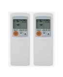 2 Pack Tavice Compatible Mitsubishi Air Conditioner Remote Control for MSZ - GA50VA, MSZ - GA60VA, MSZ - GA80VA - Battery Mate