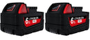 [2 Pack] Tavice Milwaukee M18 Compatible 18V 6.0Ah Lithium XC Battery | Replaces 48 - 11 - 1840 48 - 11 - 1860 Extended - Tavice