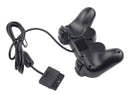 2 Pack Wire Cable Controller Dual Shock Gamepad Console For PS2 PlayStation 2 - Tavice