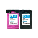 2 x Compatible 67XL Black & Colour combo for HP Envy Pro 6420 6430, Envy 6034 - Tavice