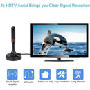 200 Mile Portable TV Antenna Indoor Outdoor Caravan Digital Freeview Aerial Ariel - Tavice