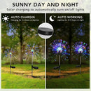 200LED Solar Firework Lights with 8 Lighting Modes – Multicolour & Warm White - Tavice