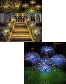 200LED Solar Firework Lights with 8 Lighting Modes – Multicolour & Warm White - Tavice