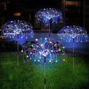 200LED Solar Firework Lights with 8 Lighting Modes – Multicolour & Warm White - Tavice