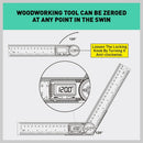 200mm Digital Angle Finder Ruler Protractor Measure Meter Stainless Steel 0-360° - Tavice