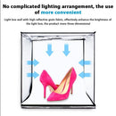2023 LARGE 80cm Photography Studio Portable LED Light Tent Photo Box + Backdrops - Tavice