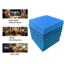 24 Pcs Acoustic Panel Soundproof Studio Foam for Wall Sound-Absorbing Panel | Blue - Tavice