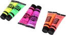 24 Tubes 25ml Art Body Paint Glow inLight Face & Body Paint with 6 Colors Glow Blacklight Neon Fluorescent for Party Clubbing Festival Halloween Makeup - Tavice
