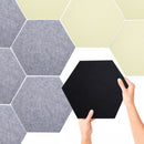 24PCS Hexagon Acoustic Foam Panels Sound Absorbing Wall Proof Noises Tiles I2M9 - Tavice