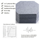 24PCS Hexagon Acoustic Foam Panels Sound Absorbing Wall Proof Noises Tiles I2M9 - Tavice