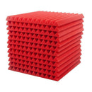 24Pcs Sound-absorbing Foam Wall Home Scene Layout Indoor Sound-absorbing Cotton | Red - Tavice