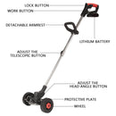 24v 1800w Cordless Grass Trimmer Lawn Grass Brush Cutter Blade Whipper Snipper + 2 Batteries - Tavice