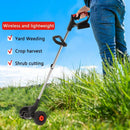 24v 1800w Cordless Grass Trimmer Lawn Grass Brush Cutter Blade Whipper Snipper + 2 Batteries - Battery Mate