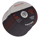 25 Piece CUTTING DISCS 5" WHEELS ANGLE GRINDER CUT OFF METAL FLAP - Tavice