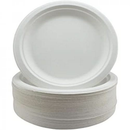 250 Pack | 7″ Round Plate Sugarcane Dinner Plate - Tavice