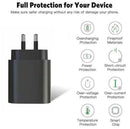 25W Super Fast Wall Charger + 1M Type-C Cable For Samsung Galaxy S23 S22 21 / Ultra / Google Pixel 8 7 6 5 - Tavice