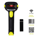 2D Bluetooth Wireless Barcode QR Code Scanner IS-5700DB (Yellow) - Tavice