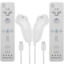 2in1 Built-in Motion Plus Remote Nunchuck Controller For Nintendo Wii - Tavice