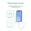 2IN1 Splitter Adapter Headphone & Charger Cable For iphone 7 8 X XR XS 11 12 13 - Tavice