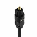 2M | Ultra-Premium Optical Fiber Digital Audio Cable Lead Cord To slink Black S/PDIF - Tavice