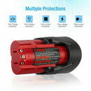 2Pack 12V 3.5Ah For Milwaukee M12 M12B3 LITHIUM Cordless Battery 48-11-2401 2440 - Tavice