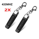 2Pack Universal 433MHZ Remote Control Garage Door Gate Car Cloning Wireless Key Fob - Tavice